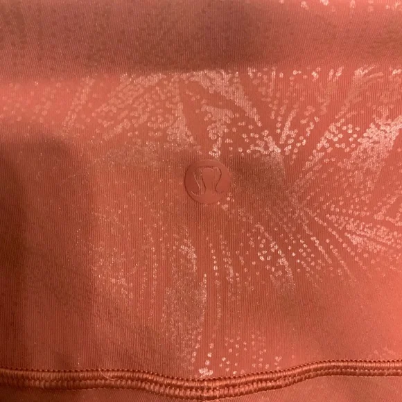 Lululemon Burnt Orange Leggings Size 8 - Picture 3 of 4